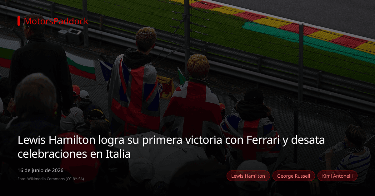 Lewis Hamilton logra su primera victoria con Ferrari y desata celebraciones en Italia