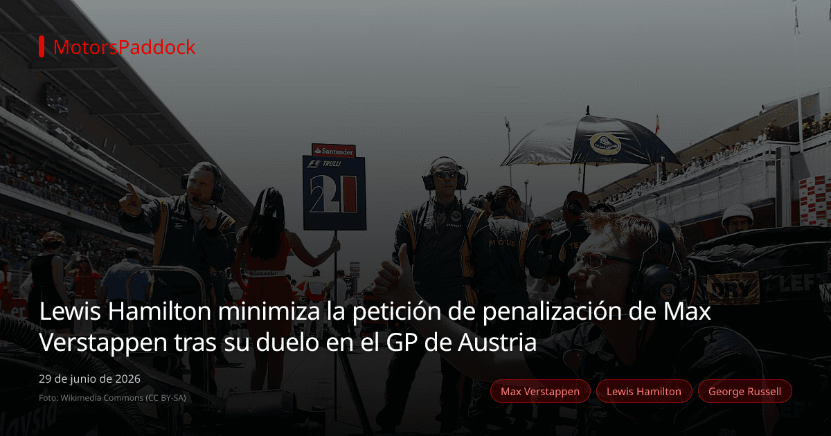 Lewis Hamilton minimiza la petición de penalización de Max Verstappen tras su duelo en el GP de Austria