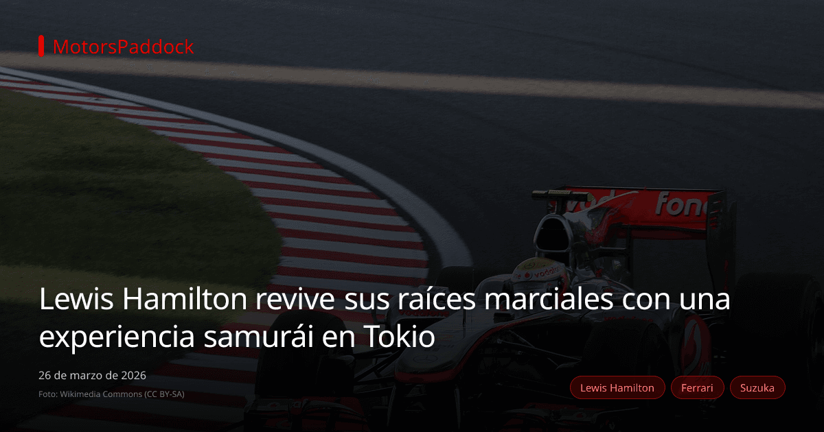 Lewis Hamilton revive sus raíces marciales con una experiencia samurái en Tokio