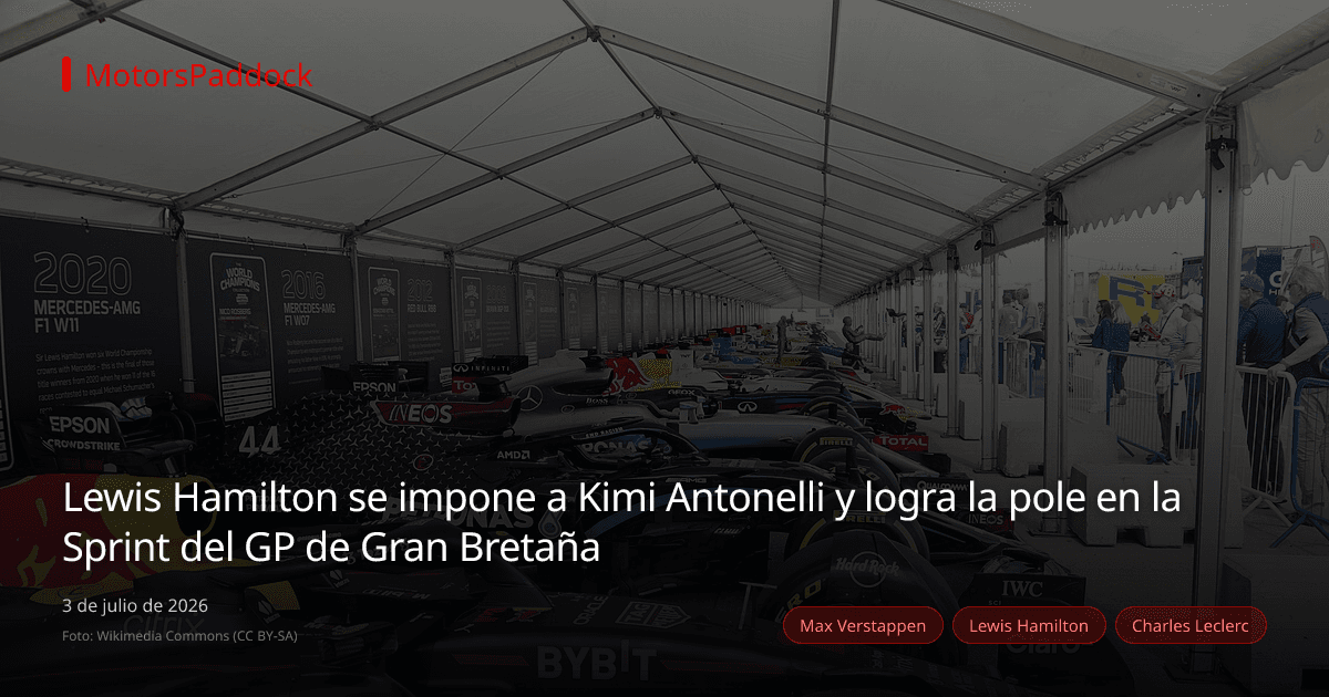 Lewis Hamilton se impone a Kimi Antonelli y logra la pole en la Sprint del GP de Gran Bretaña