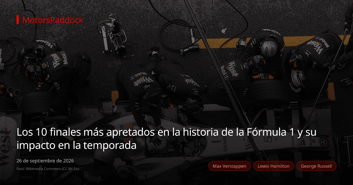 Los 10 finales más apretados en la historia de la Fórmula 1 y su impacto en la temporada