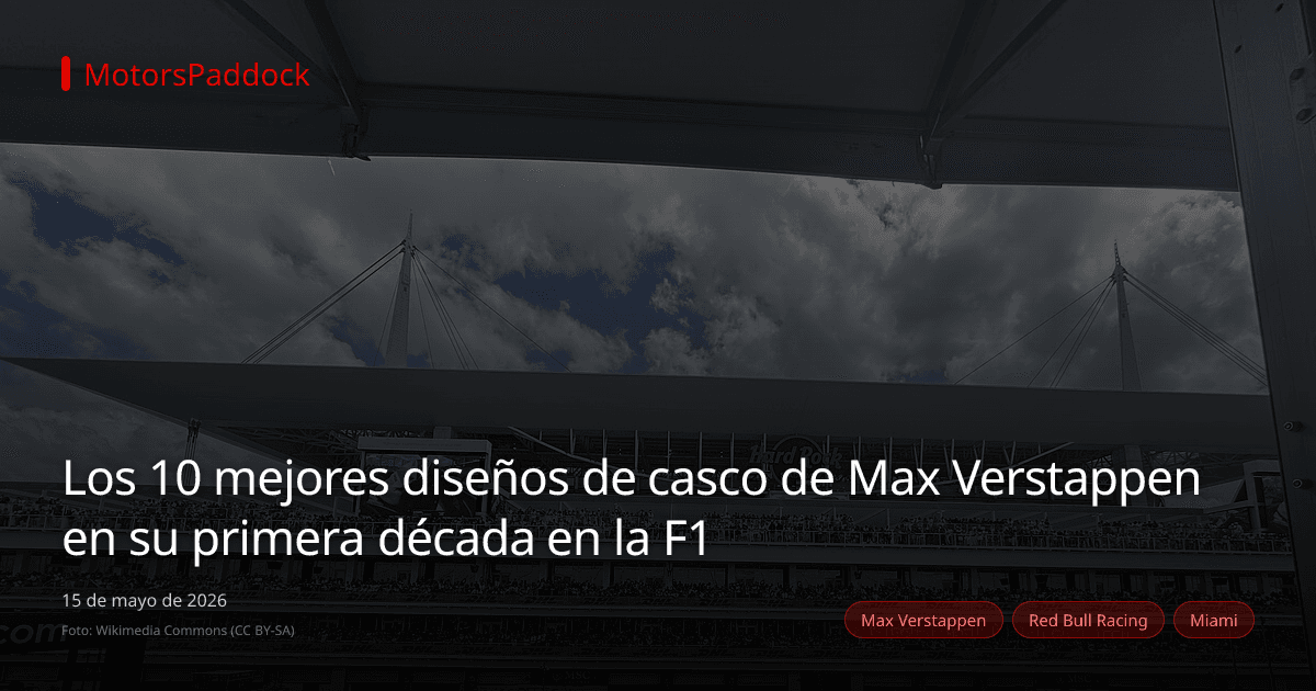 Los 10 mejores diseños de casco de Max Verstappen en su primera década en la F1