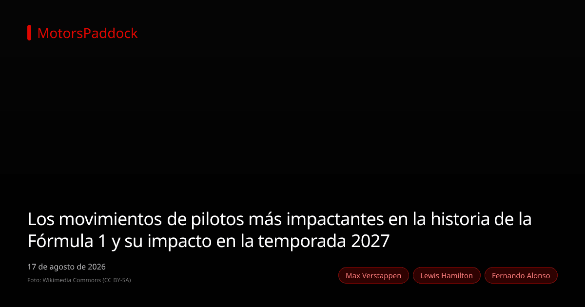 Los movimientos de pilotos más impactantes en la historia de la Fórmula 1 y su impacto en la temporada 2027