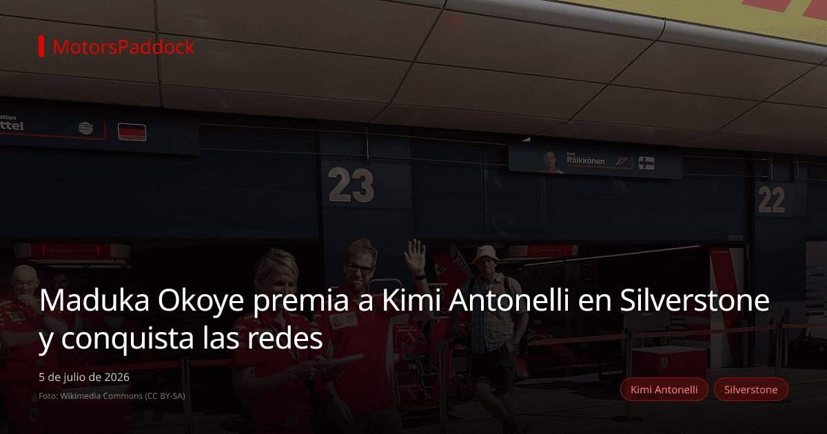 Maduka Okoye premia a Kimi Antonelli en Silverstone y conquista las redes