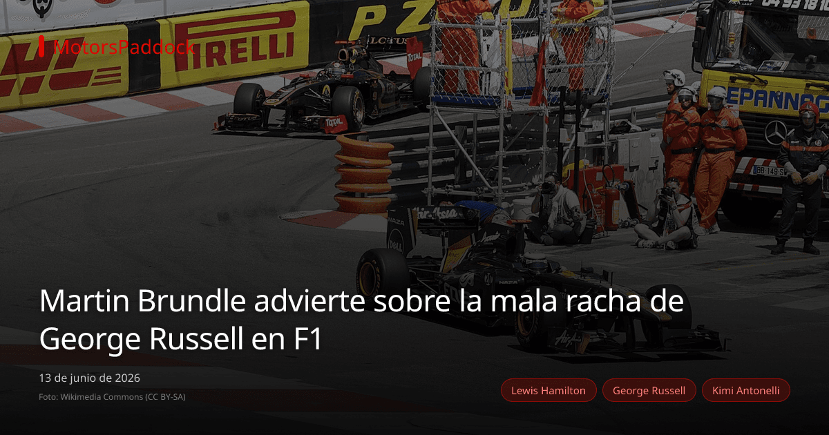 Martin Brundle advierte sobre la mala racha de George Russell en F1