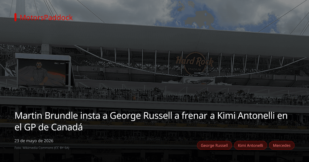 Martin Brundle insta a George Russell a frenar a Kimi Antonelli en el GP de Canadá