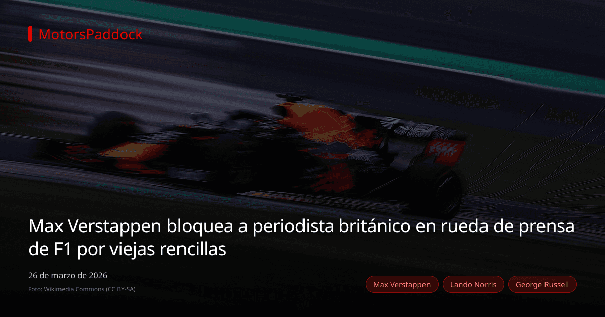 Max Verstappen bloquea a periodista británico en rueda de prensa de F1 por viejas rencillas
