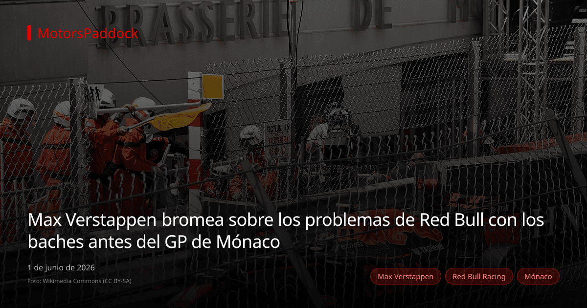 Max Verstappen bromea sobre los problemas de Red Bull con los baches antes del GP de Mónaco
