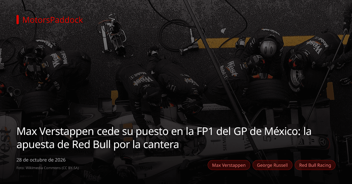 Max Verstappen cede su puesto en la FP1 del GP de México: la apuesta de Red Bull por la cantera