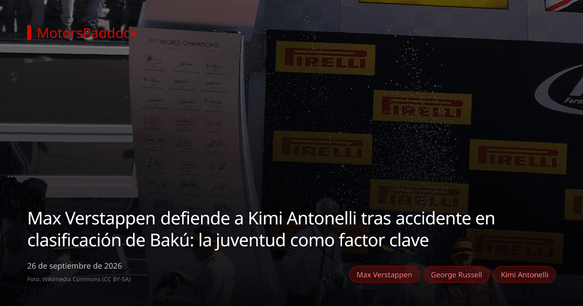 Max Verstappen defiende a Kimi Antonelli tras accidente en clasificación de Bakú: la juventud como factor clave