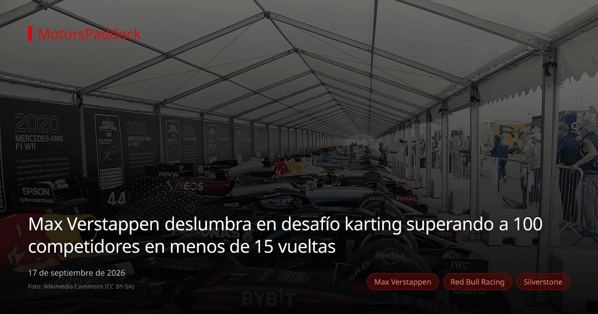 Max Verstappen deslumbra en desafío karting superando a 100 competidores en menos de 15 vueltas