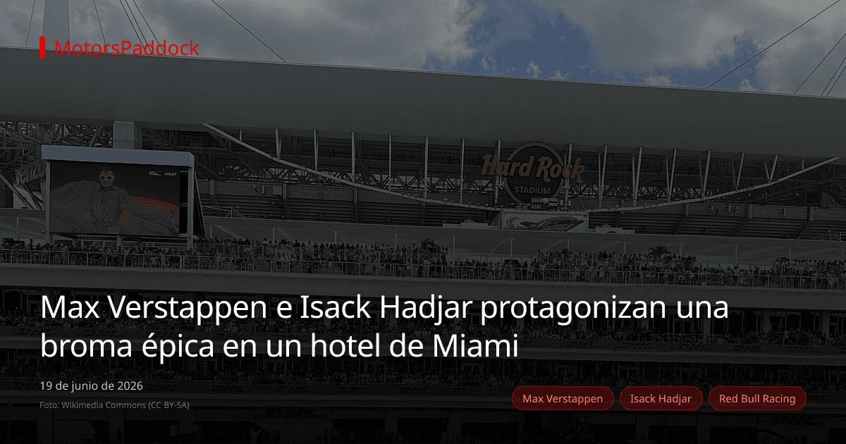 Max Verstappen e Isack Hadjar protagonizan una broma épica en un hotel de Miami