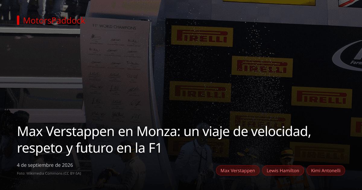 Max Verstappen en Monza: un viaje de velocidad, respeto y futuro en la F1