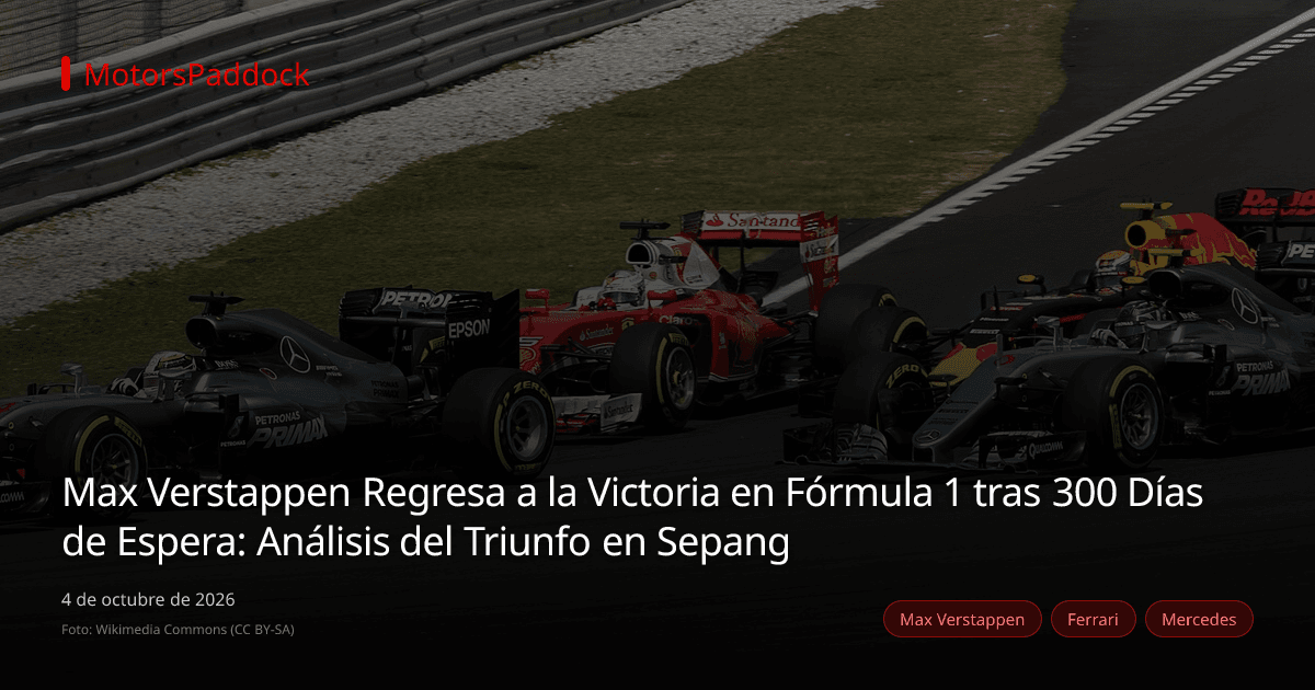 Max Verstappen Regresa a la Victoria en Fórmula 1 tras 300 Días de Espera: Análisis del Triunfo en Sepang
