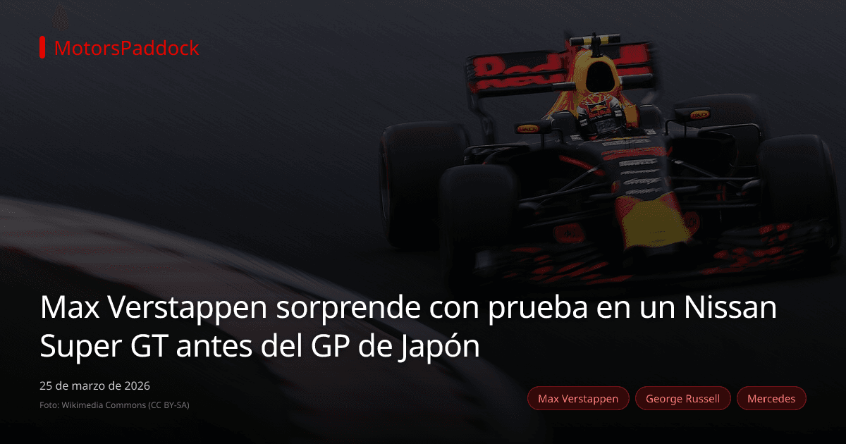 Max Verstappen sorprende con prueba en un Nissan Super GT antes del GP de Japón