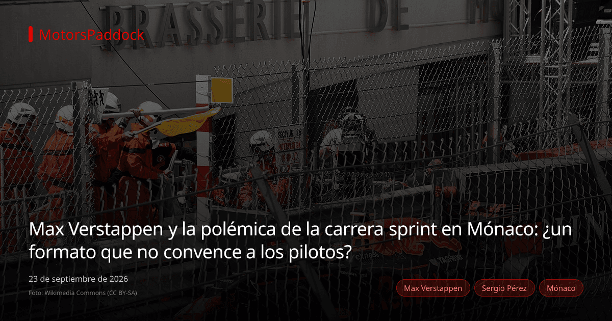 Max Verstappen y la polémica de la carrera sprint en Mónaco: ¿un formato que no convence a los pilotos?