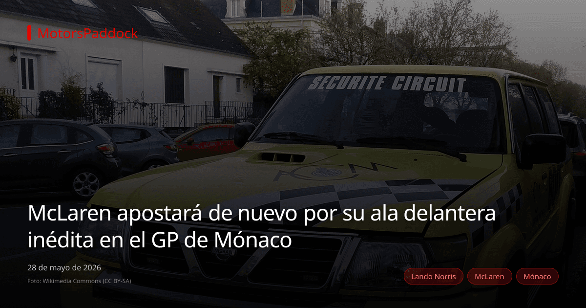 McLaren apostará de nuevo por su ala delantera inédita en el GP de Mónaco