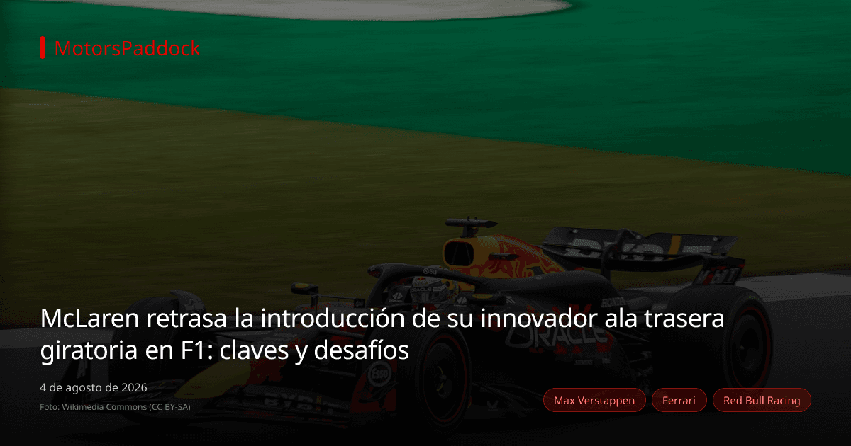 McLaren retrasa la introducción de su innovador ala trasera giratoria en F1: claves y desafíos