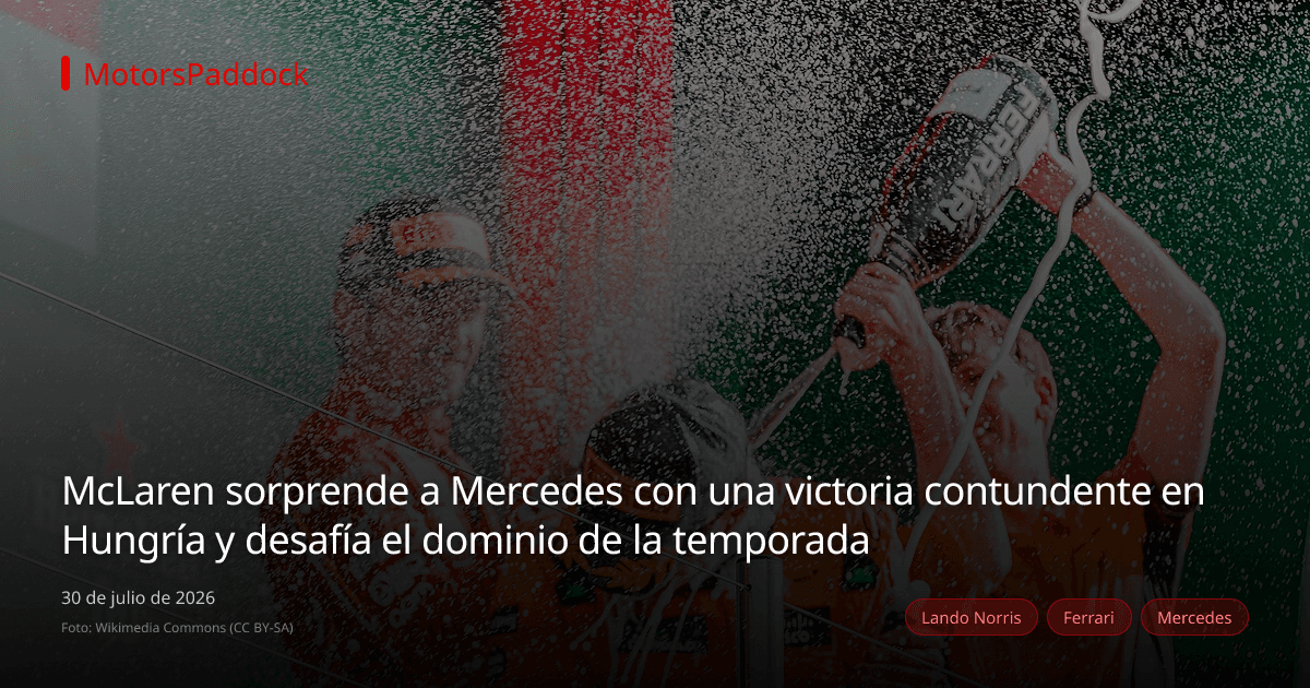McLaren sorprende a Mercedes con una victoria contundente en Hungría y desafía el dominio de la temporada