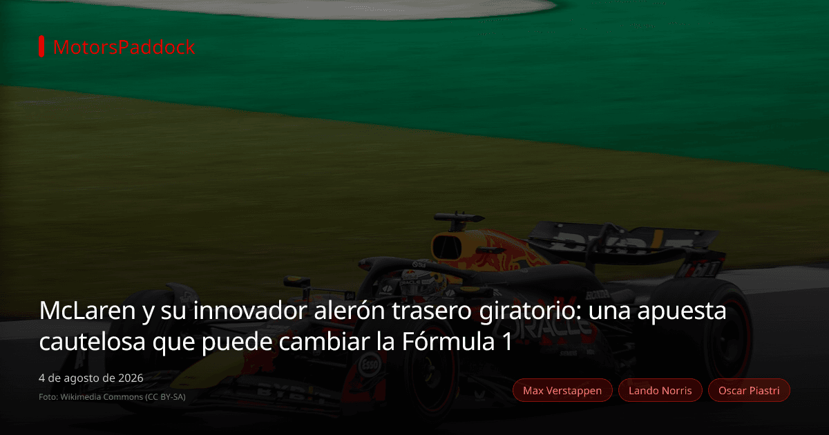 McLaren y su innovador alerón trasero giratorio: una apuesta cautelosa que puede cambiar la Fórmula 1