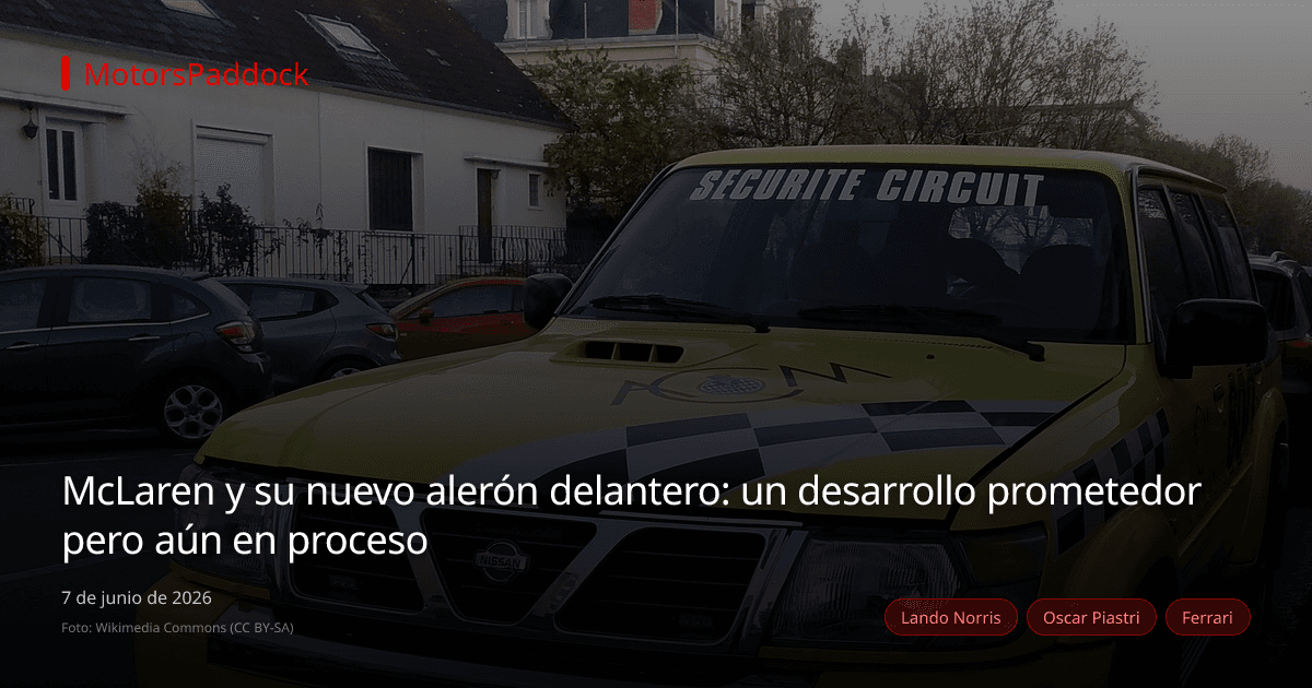 McLaren y su nuevo alerón delantero: un desarrollo prometedor pero aún en proceso