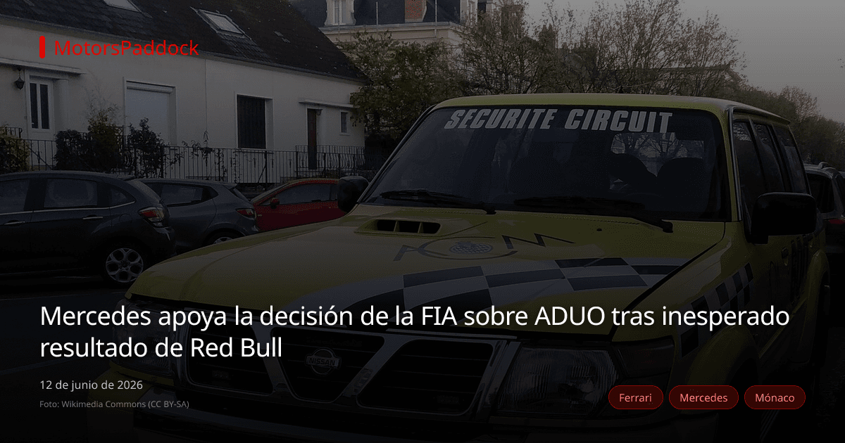 Mercedes apoya la decisión de la FIA sobre ADUO tras inesperado resultado de Red Bull