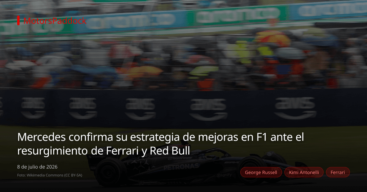 Mercedes confirma su estrategia de mejoras en F1 ante el resurgimiento de Ferrari y Red Bull