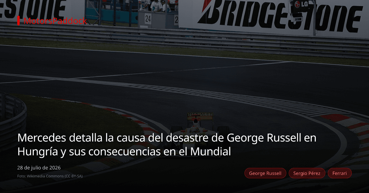 Mercedes detalla la causa del desastre de George Russell en Hungría y sus consecuencias en el Mundial