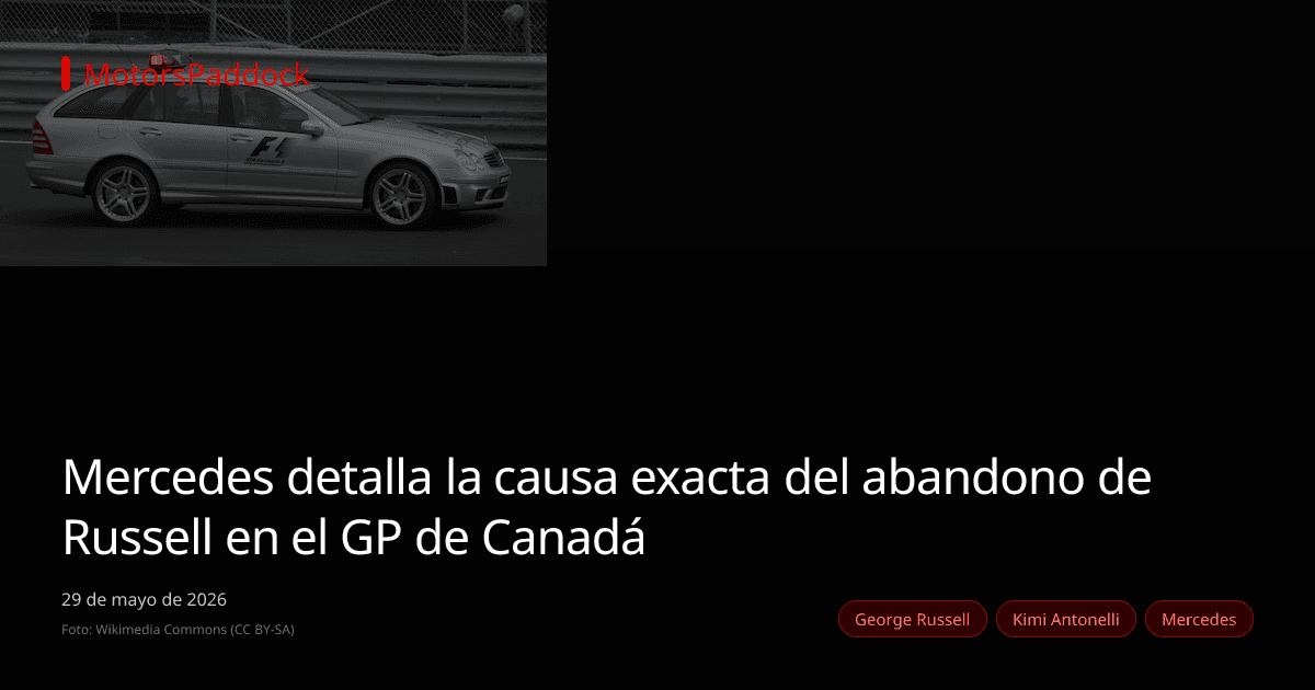 Mercedes detalla la causa exacta del abandono de Russell en el GP de Canadá
