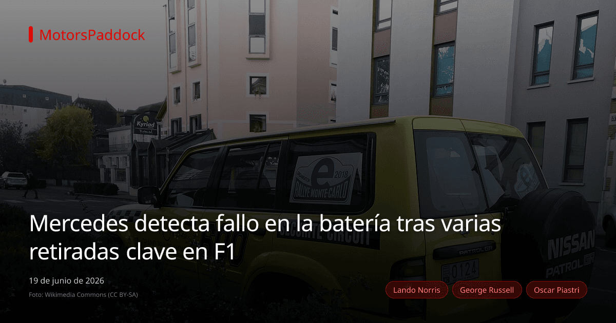 Mercedes detecta fallo en la batería tras varias retiradas clave en F1