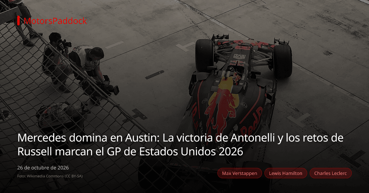 Mercedes domina en Austin: La victoria de Antonelli y los retos de Russell marcan el GP de Estados Unidos 2026