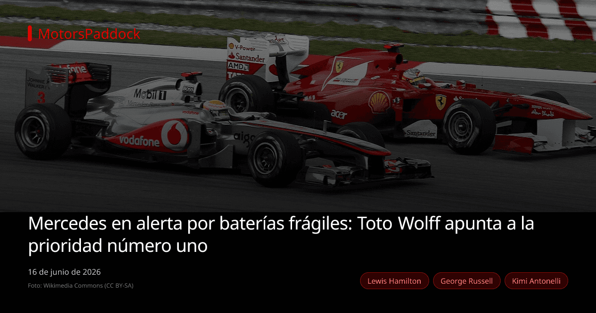 Mercedes en alerta por baterías frágiles: Toto Wolff apunta a la prioridad número uno