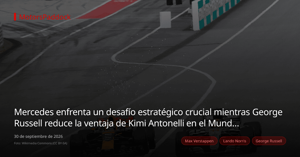 Mercedes enfrenta un desafío estratégico crucial mientras George Russell reduce la ventaja de Kimi Antonelli en el Mundial