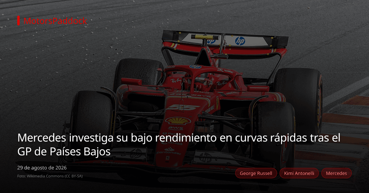 Mercedes investiga su bajo rendimiento en curvas rápidas tras el GP de Países Bajos