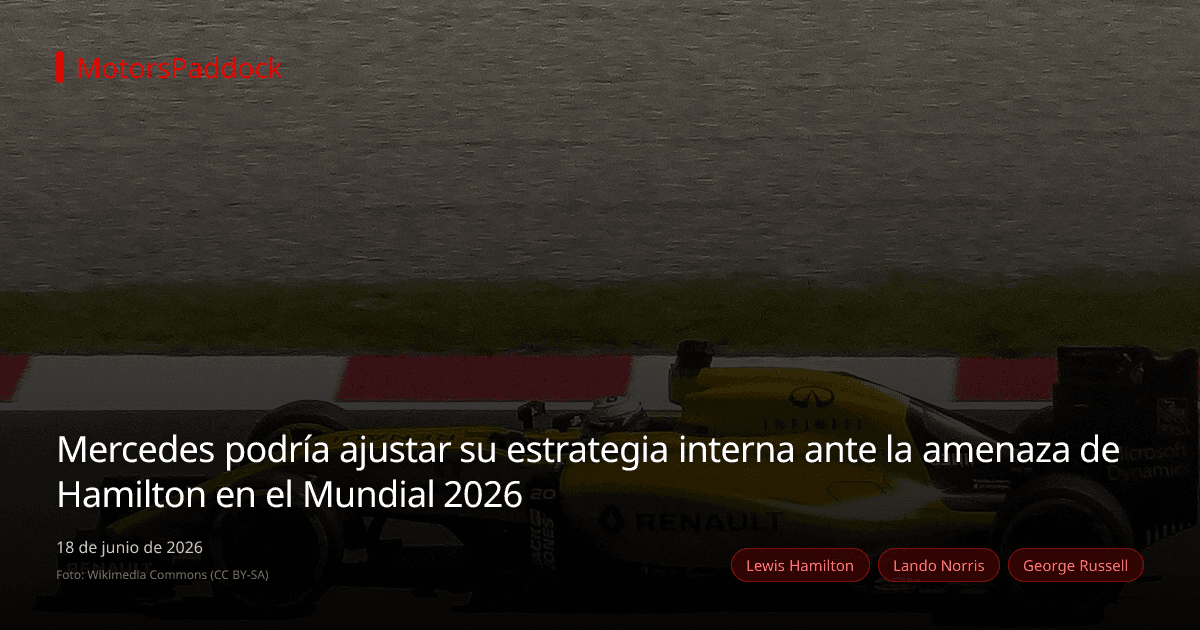 Mercedes podría ajustar su estrategia interna ante la amenaza de Hamilton en el Mundial 2026