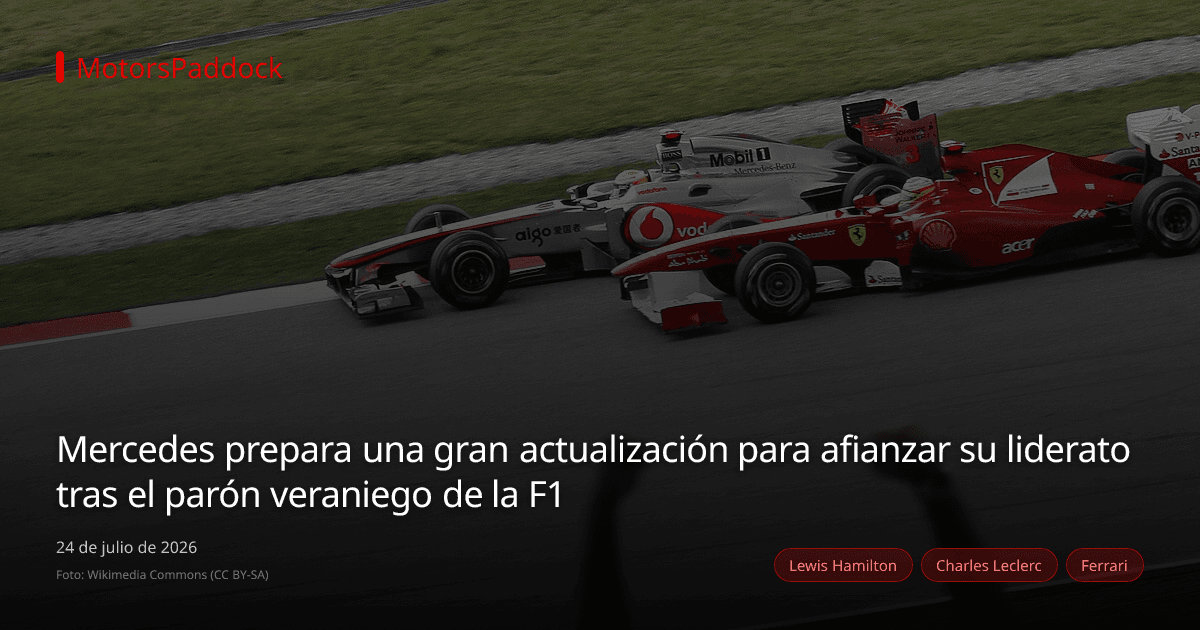 Mercedes prepara una gran actualización para afianzar su liderato tras el parón veraniego de la F1