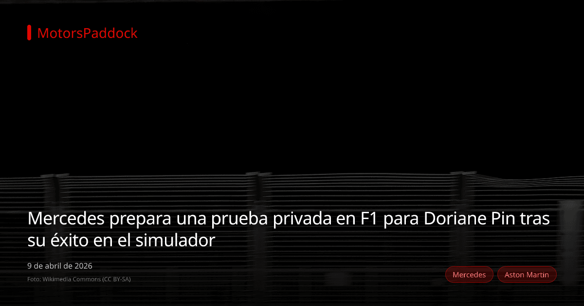 Mercedes prepara una prueba privada en F1 para Doriane Pin tras su éxito en el simulador