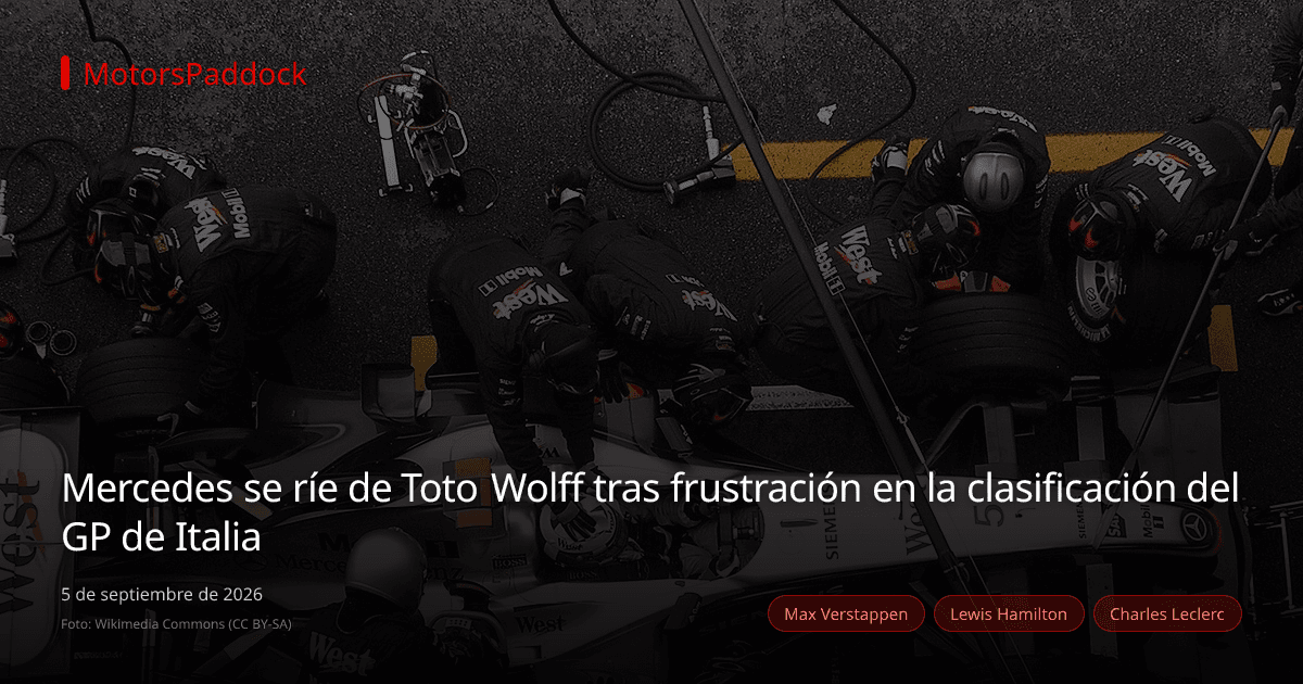 Mercedes se ríe de Toto Wolff tras frustración en la clasificación del GP de Italia