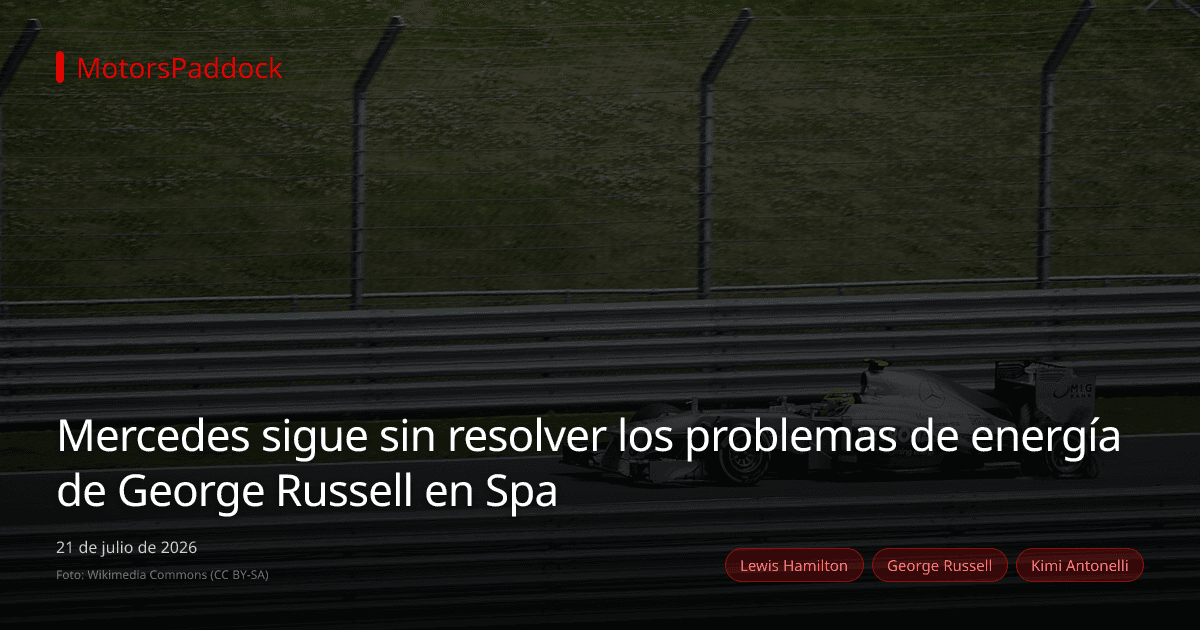 Mercedes sigue sin resolver los problemas de energía de George Russell en Spa
