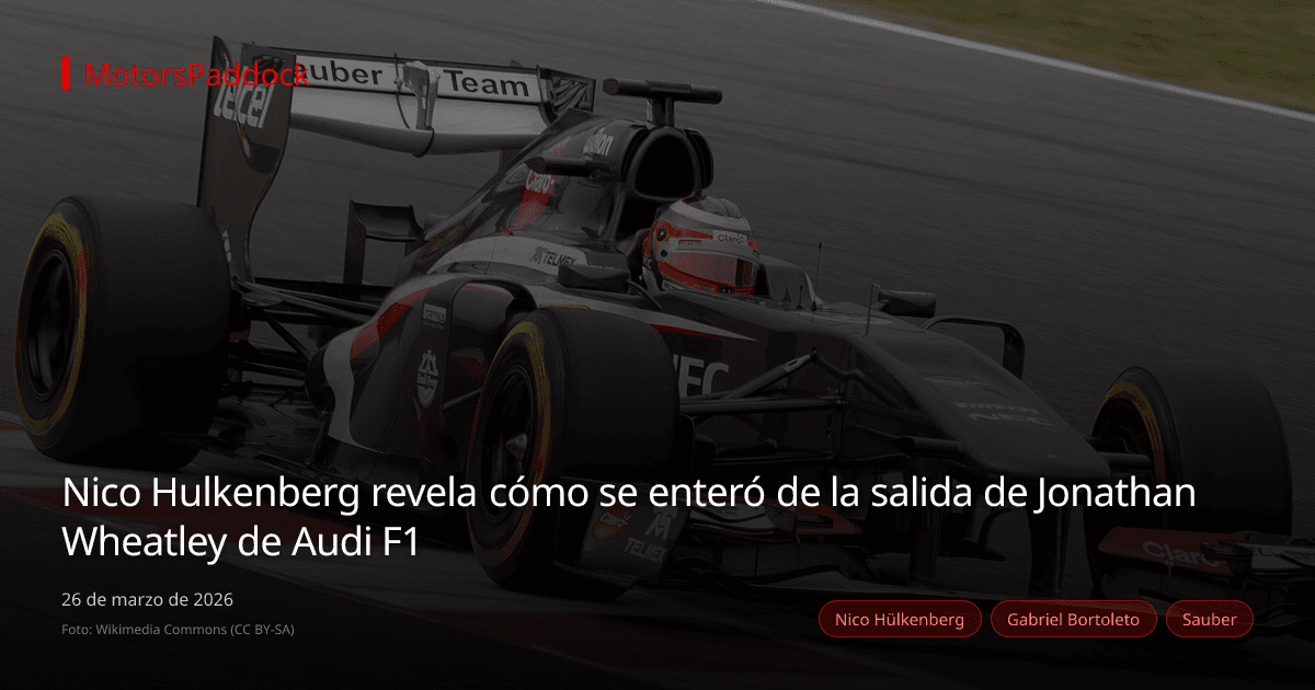 Nico Hulkenberg revela cómo se enteró de la salida de Jonathan Wheatley de Audi F1