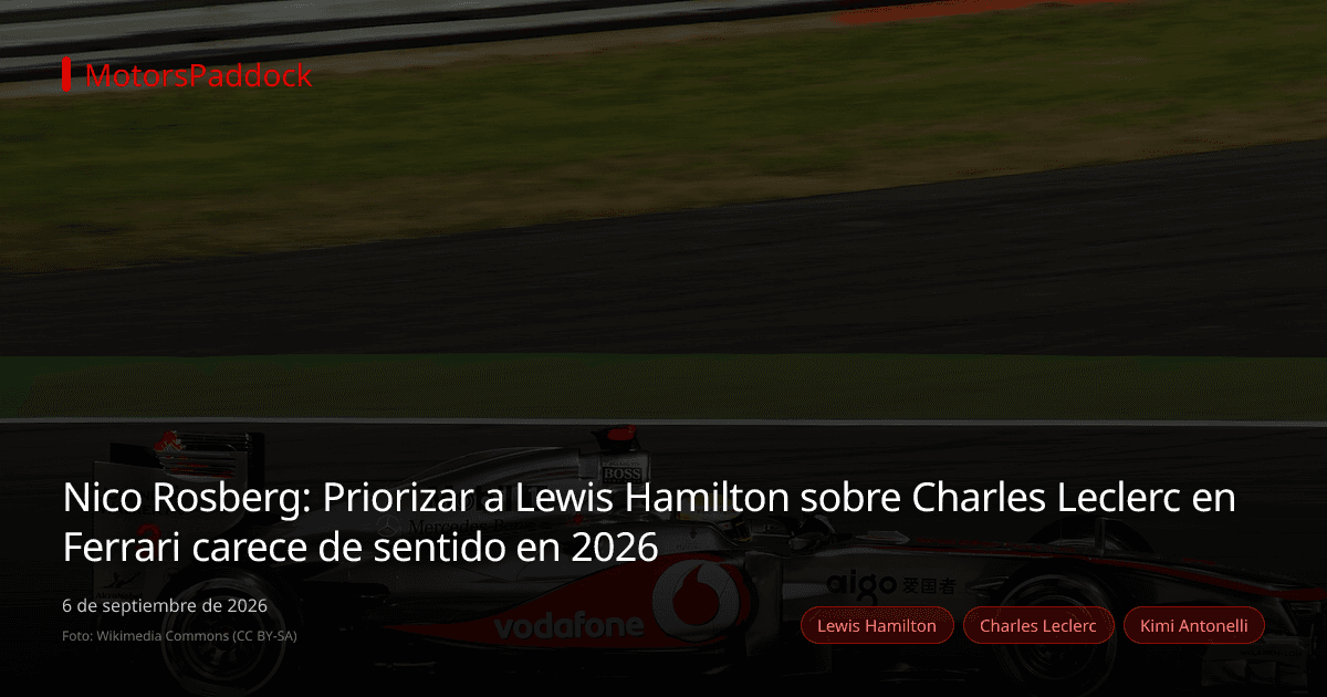 Nico Rosberg: Priorizar a Lewis Hamilton sobre Charles Leclerc en Ferrari carece de sentido en 2026