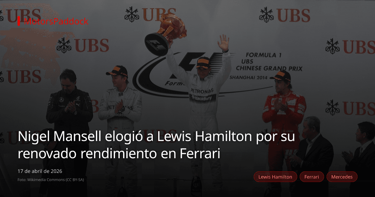 Nigel Mansell elogió a Lewis Hamilton por su renovado rendimiento en Ferrari