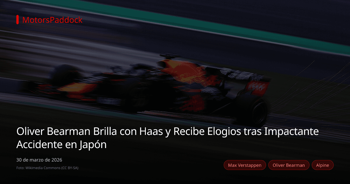 Oliver Bearman Brilla con Haas y Recibe Elogios tras Impactante Accidente en Japón