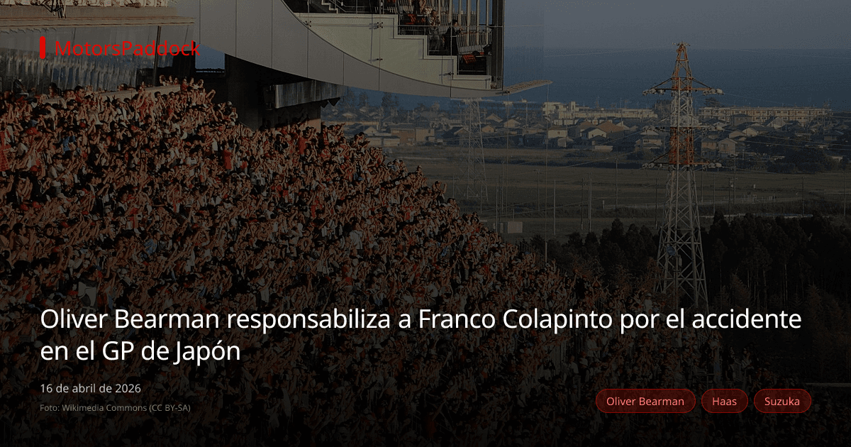 Oliver Bearman responsabiliza a Franco Colapinto por el accidente en el GP de Japón