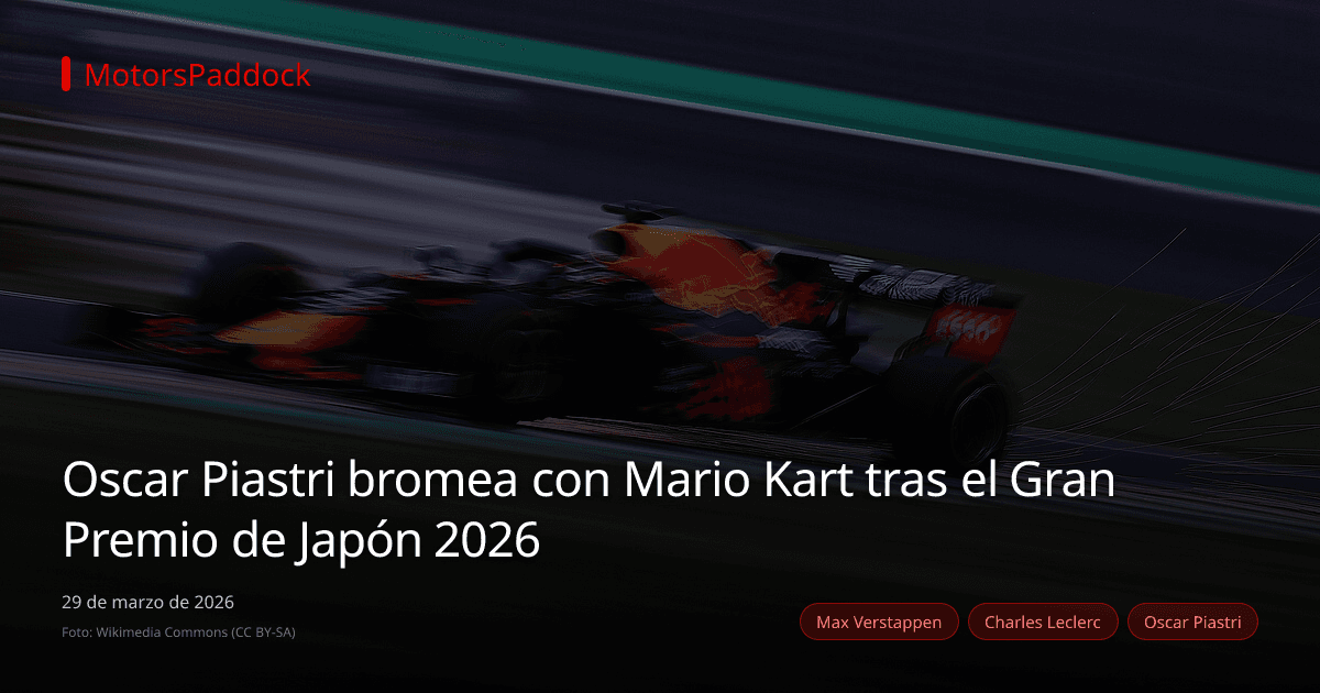 Oscar Piastri bromea con Mario Kart tras el Gran Premio de Japón 2026
