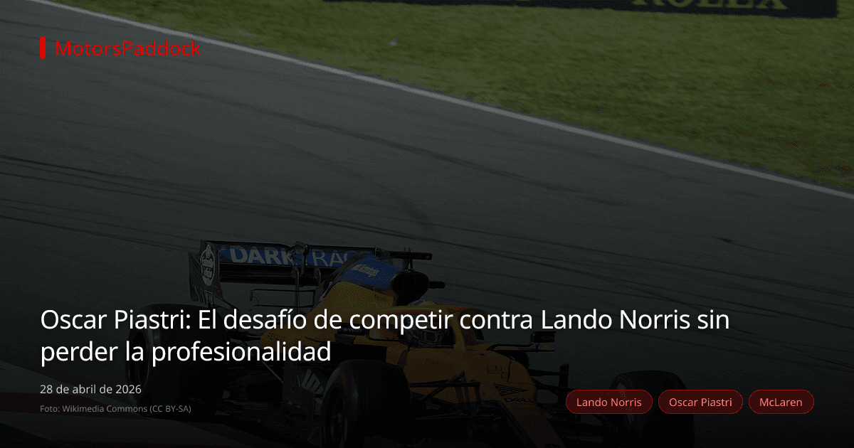 Oscar Piastri: El desafío de competir contra Lando Norris sin perder la profesionalidad