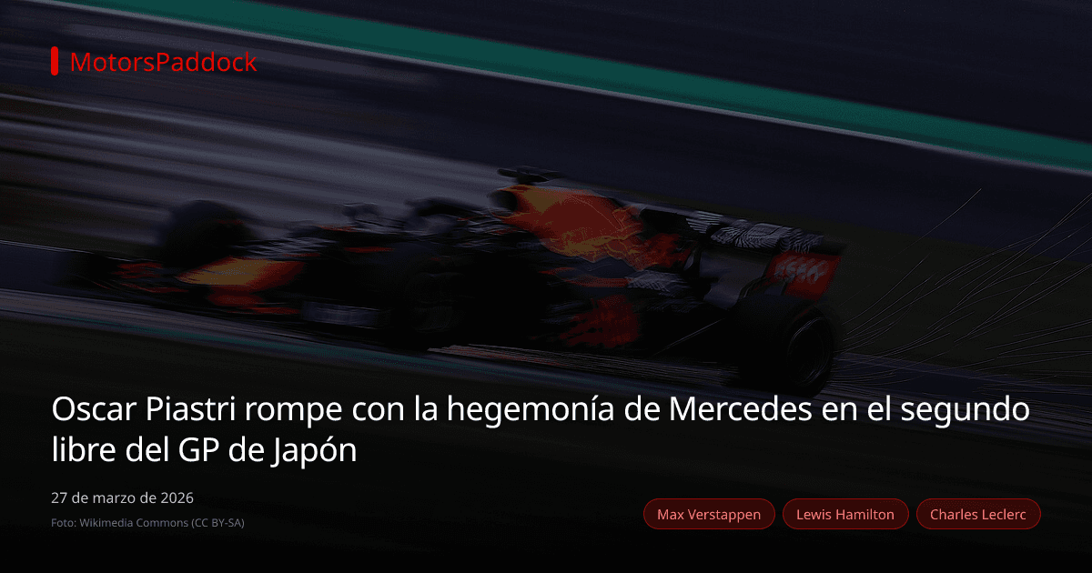 Oscar Piastri rompe con la hegemonía de Mercedes en el segundo libre del GP de Japón
