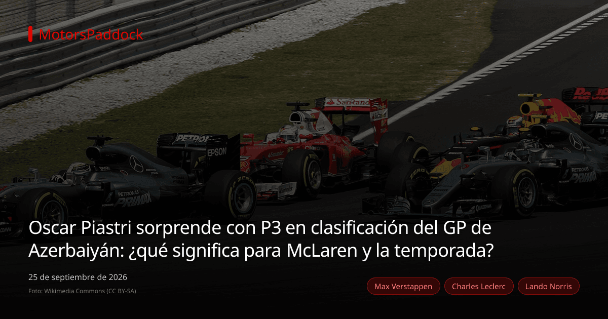 Oscar Piastri sorprende con P3 en clasificación del GP de Azerbaiyán: ¿qué significa para McLaren y la temporada?