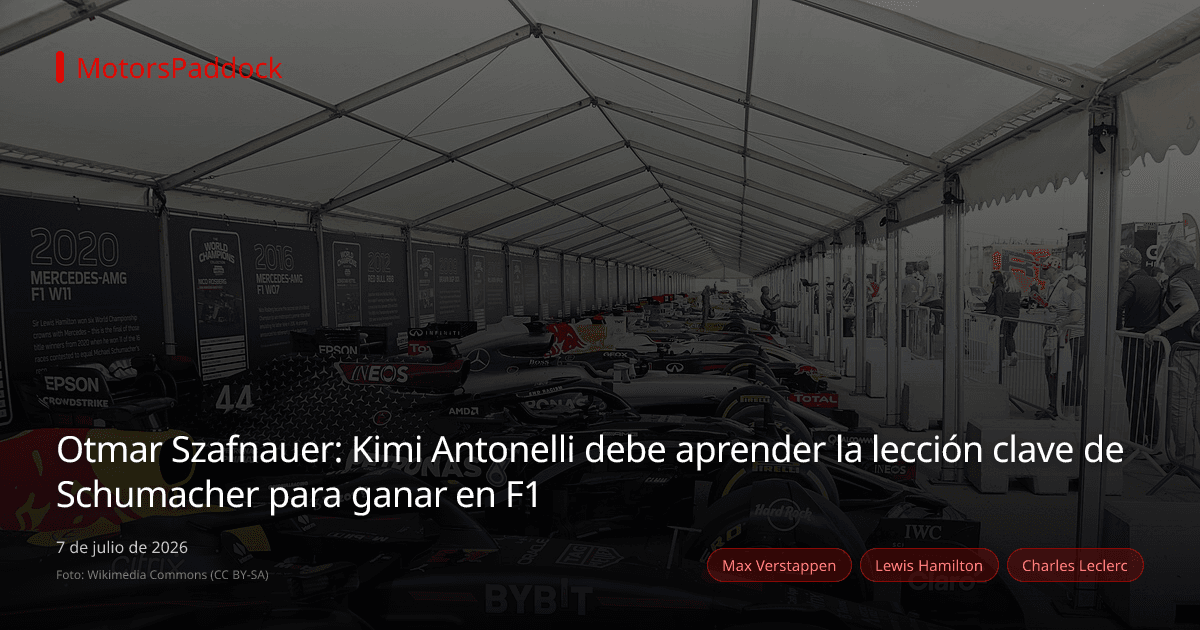 Otmar Szafnauer: Kimi Antonelli debe aprender la lección clave de Schumacher para ganar en F1