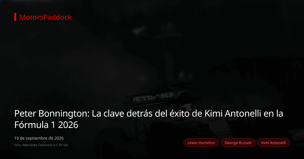 Peter Bonnington: La clave detrás del éxito de Kimi Antonelli en la Fórmula 1 2026